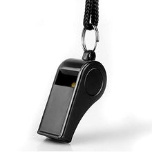 Load image into Gallery viewer, Hipat Whistle, 2 Packs Plastic Sports Whistles with Lanyard, Loud Crisp Sound Whistle Ideal for Coaches, Referees, and Officials (Color)