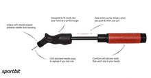 Load image into Gallery viewer, SPORTBIT Ball Pump with 5 needles - Push & Pull Inflating System - Great for All Sports balls - Volleyball Pump, Basketball Inflator, Football & Soccer Ball Air Pump - Goes with Needles Set and E-Book
