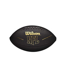 Load image into Gallery viewer, Wilson NFL Super Grip Football - Black/Gold, Junior (Age 9-12) (WTF1790ID)