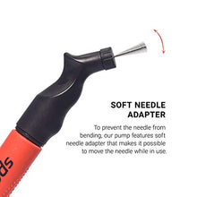 Load image into Gallery viewer, SPORTBIT Ball Pump with 5 needles - Push & Pull Inflating System - Great for All Sports balls - Volleyball Pump, Basketball Inflator, Football & Soccer Ball Air Pump - Goes with Needles Set and E-Book