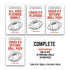 Coach D's COMPLETE COACH PACKAGE (ALL Playbooks + Drill Packs) *Most Popular*