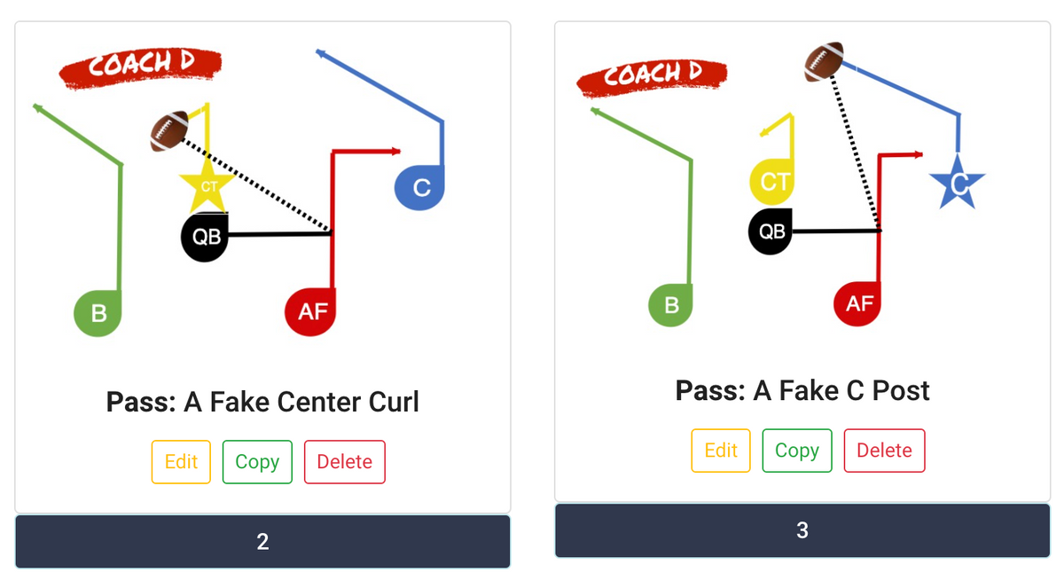 Youth Flag Football Play Builder by Coach D - Flag Football Plays