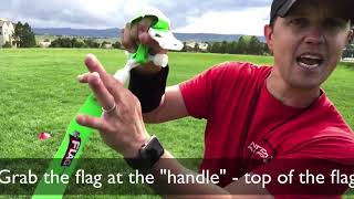 Flag Football Drill - Shuffle Pull - Flag pulling and shuffling drill | #1 Flag Football Drill