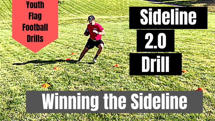 Youth Flag Football Drill | Win the Sideline and Score More TDs | Stay in bounds!!