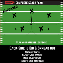 Load image into Gallery viewer, *DEFENSE BUNDLE* Plays &amp; Clipboard Bundle - Coach D&#39;s COMPLETE COACH DEFENSE Playbook (24 Formations/Plays + 20 Drills) + Coach&#39;s Clipboard + Whistle