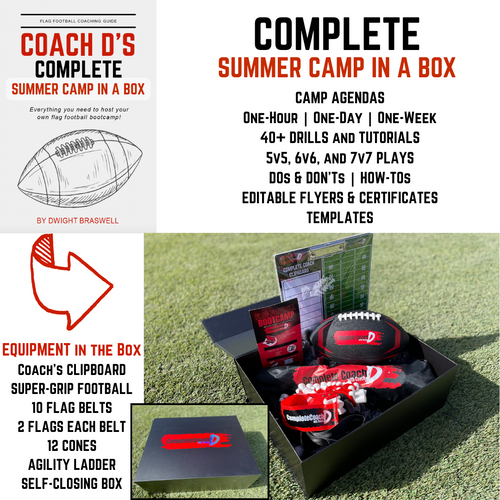 SUMMER CAMP: Put on a Flag Football Summer Camp for Kids in your Community (I'll give you everything you need)