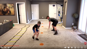 AT-HOME PRACTICE PACK: PERFECT FOR PARENTS & COACHES! At-Home Drills and Skills Practice Schedules PLUS 12 Cones & Agility Ladder