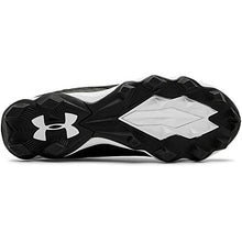 Load image into Gallery viewer, Under Armour Boy&#39;s Spotlight Franchise RM Jr Football Shoe, Black (001)/White, 6