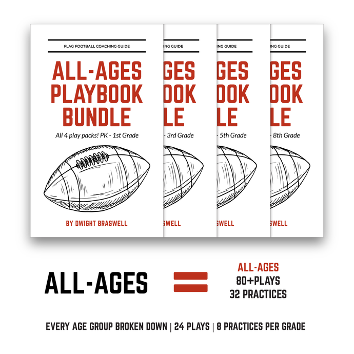 Coach D's All-Ages Playbook Bundle (24 Plays + 8 Practices per age group)
