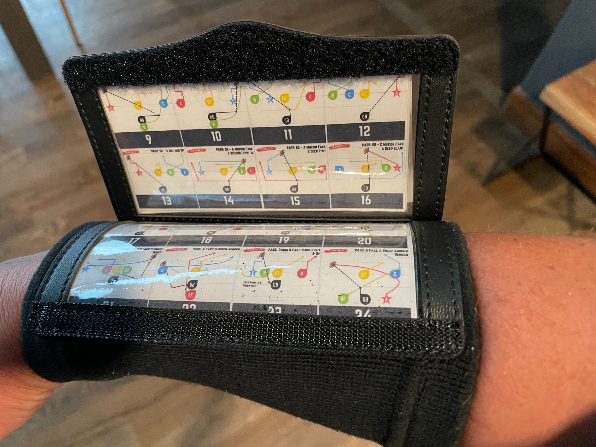 Coach D's Leading Flag Football Playbook Wristbands