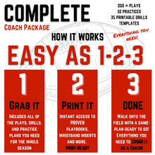 Load image into Gallery viewer, Coach D&#39;s COMPLETE COACH PACKAGE (ALL Playbooks + Drill Packs) *Most Popular*